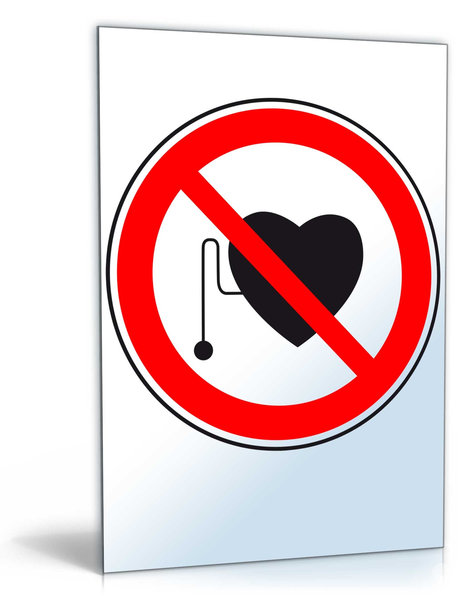 Hauptbild des Produkts: Schild "Verbot für Herzschrittmacher"