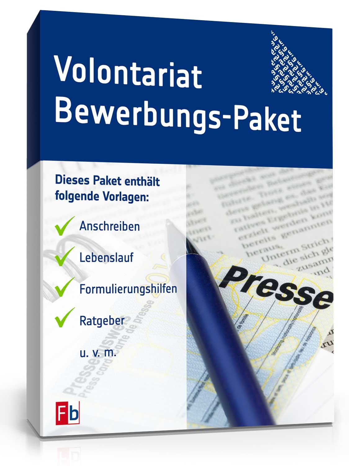 Hauptbild des Produkts: Bewerbungs-Paket Volontariat