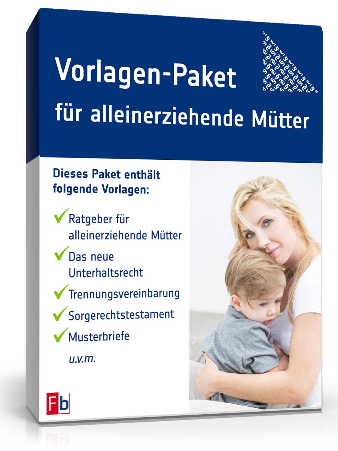 Hauptbild des Produkts: Vorlagen-Paket für alleinerziehende Mütter