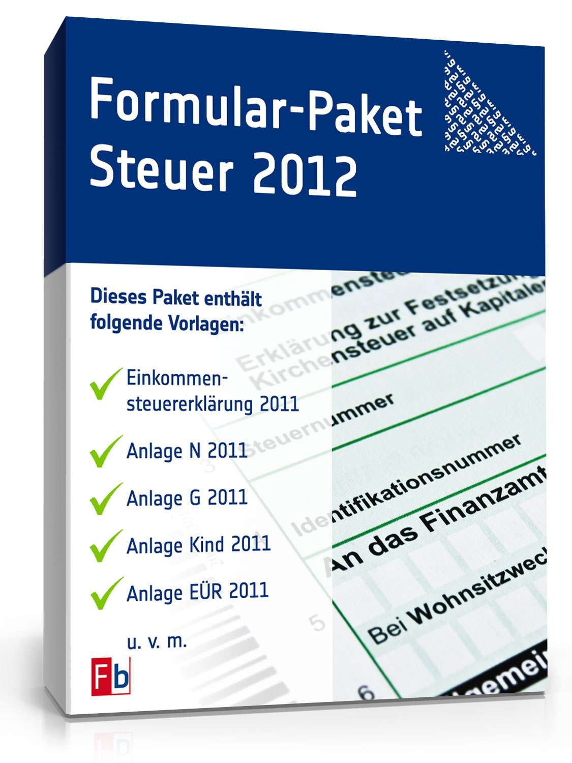 Hauptbild des Produkts: Formular-Paket Steuer 2012