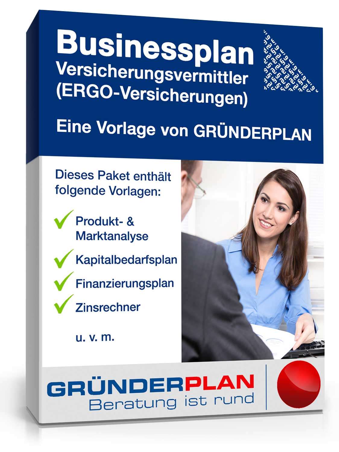Hauptbild des Produkts: Businessplan Versicherungsvermittler (ERGO-Versicherungen) von Gründerplan