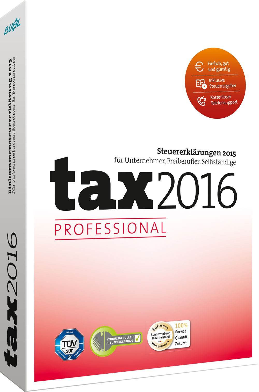Hauptbild des Produkts: tax 2016 Professional