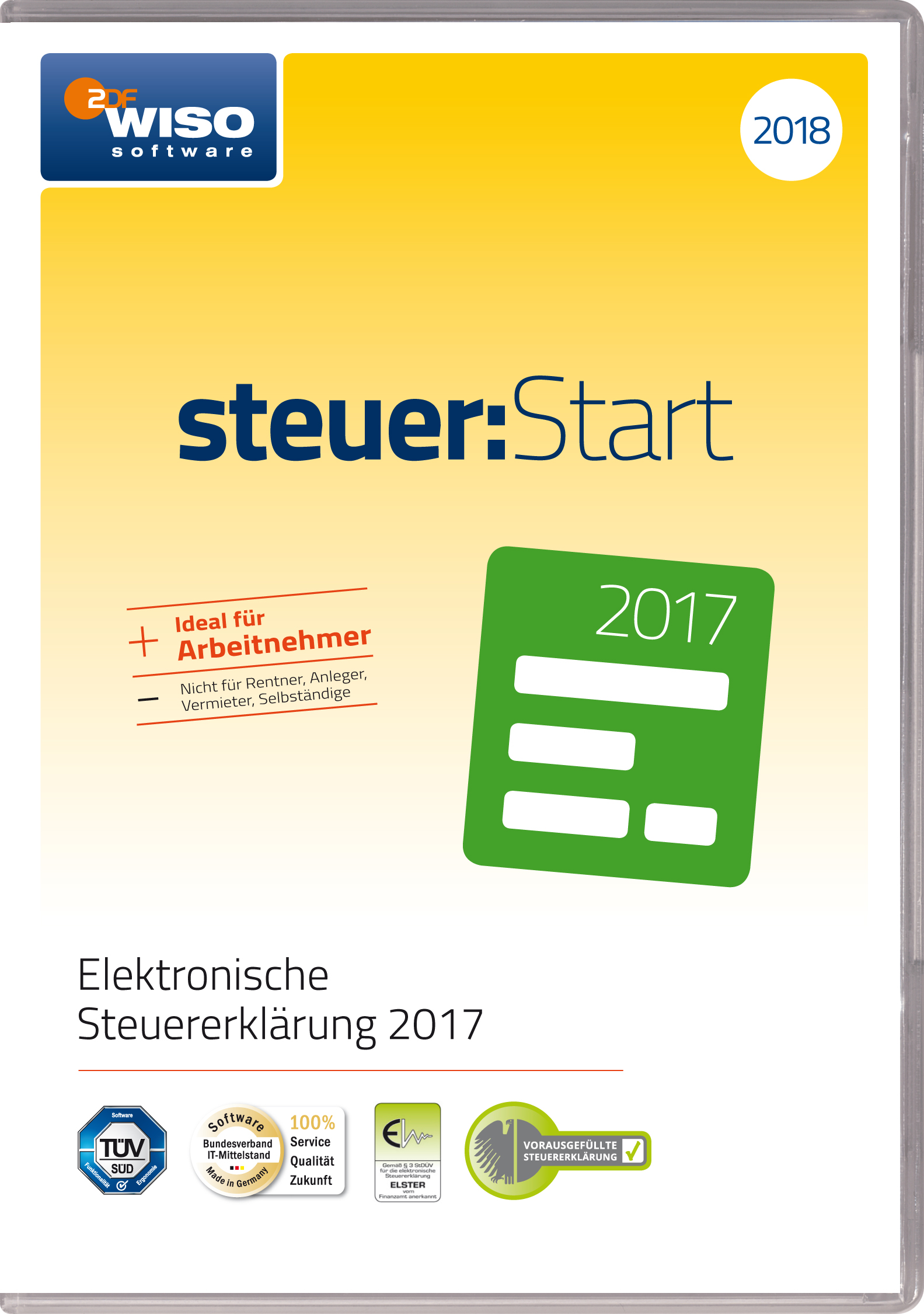 Hauptbild des Produkts: WISO steuer:Start 2018 (für Steuerjahr 2017)