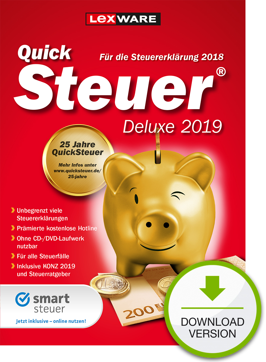 QuickSteuer Deluxe 2019 (für Steuerjahr 2018)