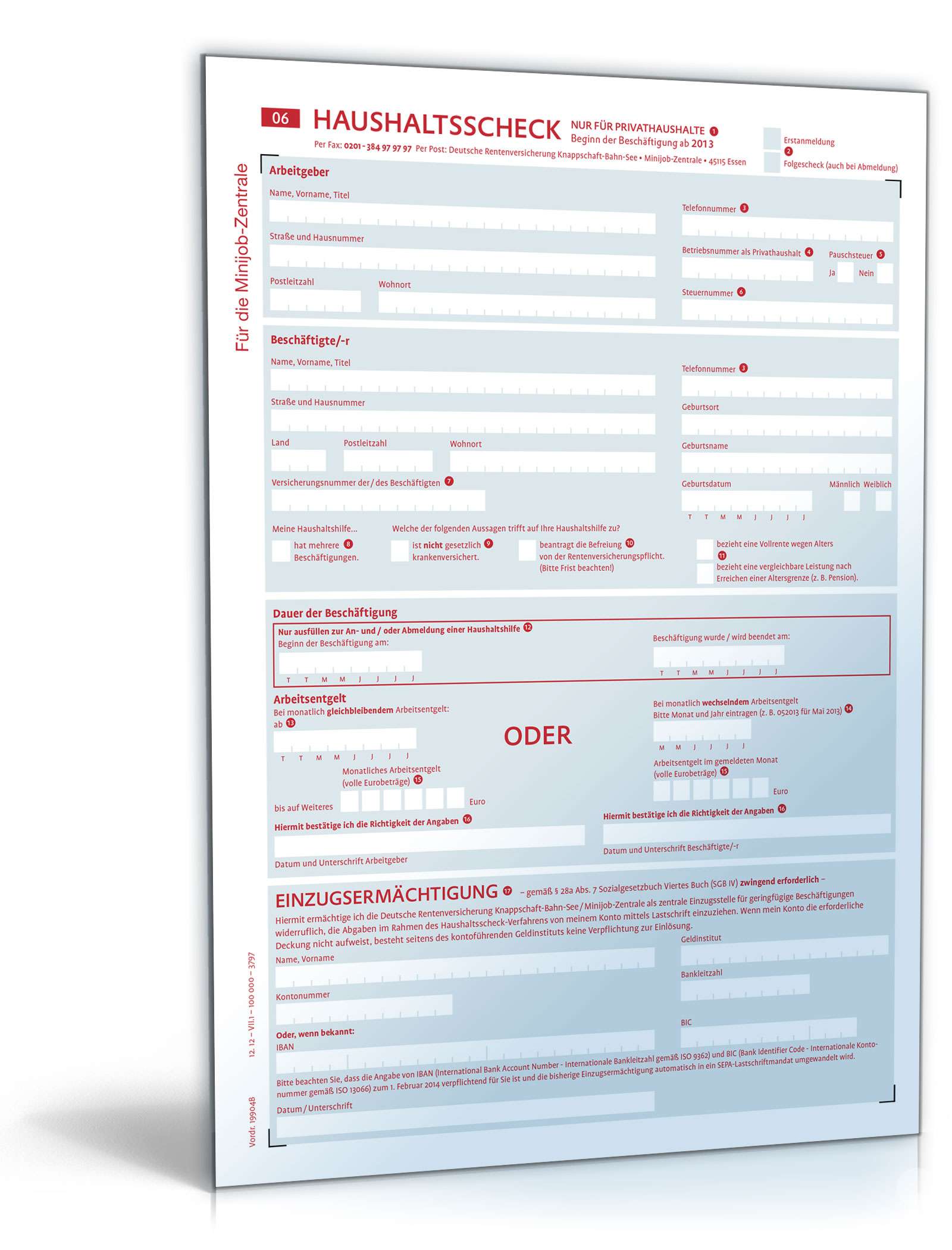 Hauptbild des Produkts: Haushaltsscheck der Knappschaft-Bahn-See