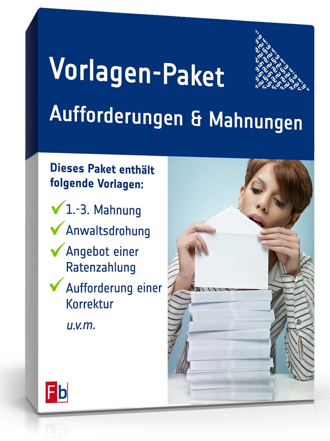 Hauptbild des Produkts: Vorlagen-Paket Aufforderungen und Mahnungen