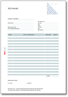 Formblitz rechnung