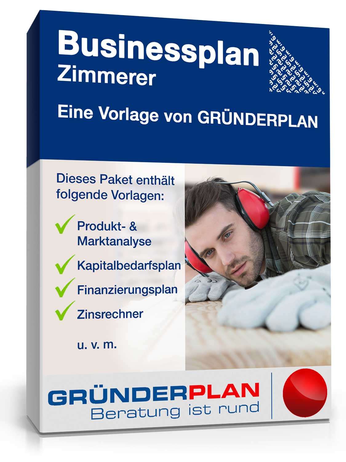 Hauptbild des Produkts: Businessplan Zimmerer von Gründerplan