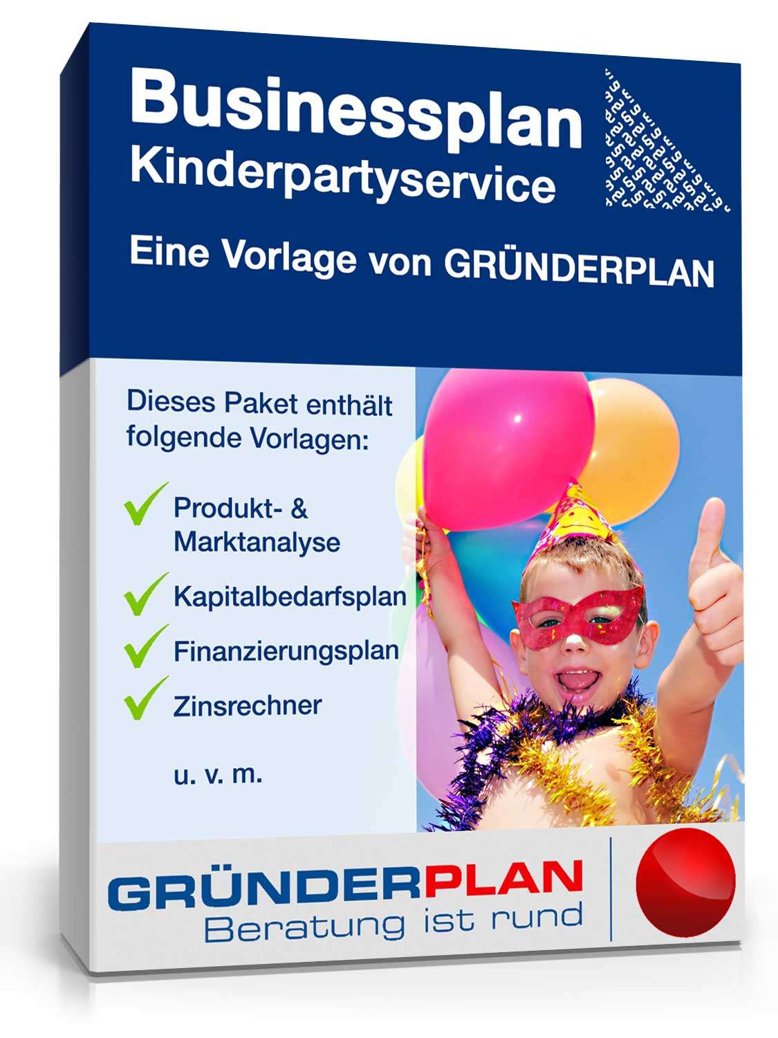 Hauptbild des Produkts: Businessplan Kinderpartyservice von Gründerplan
