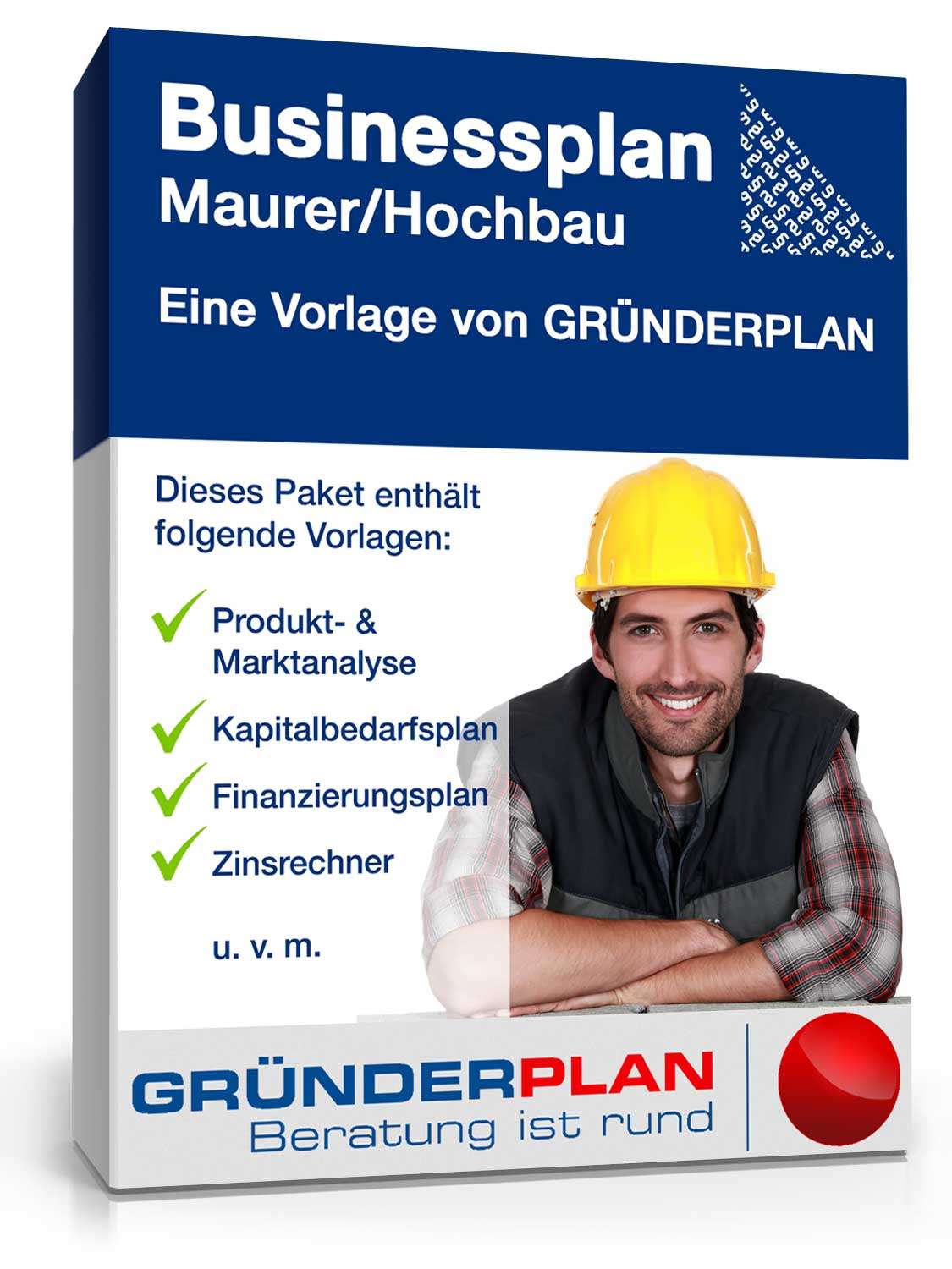 Hauptbild des Produkts: Businessplan Maurer/Hochbau von Gründerplan