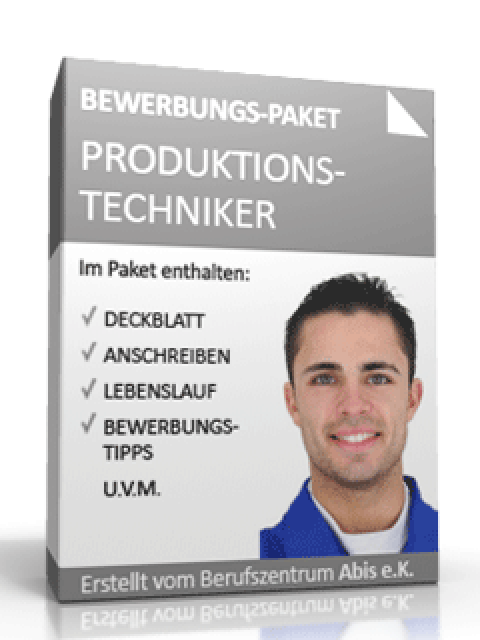 Hauptbild des Produkts: Bewerbungs-Paket Produktionstechniker 