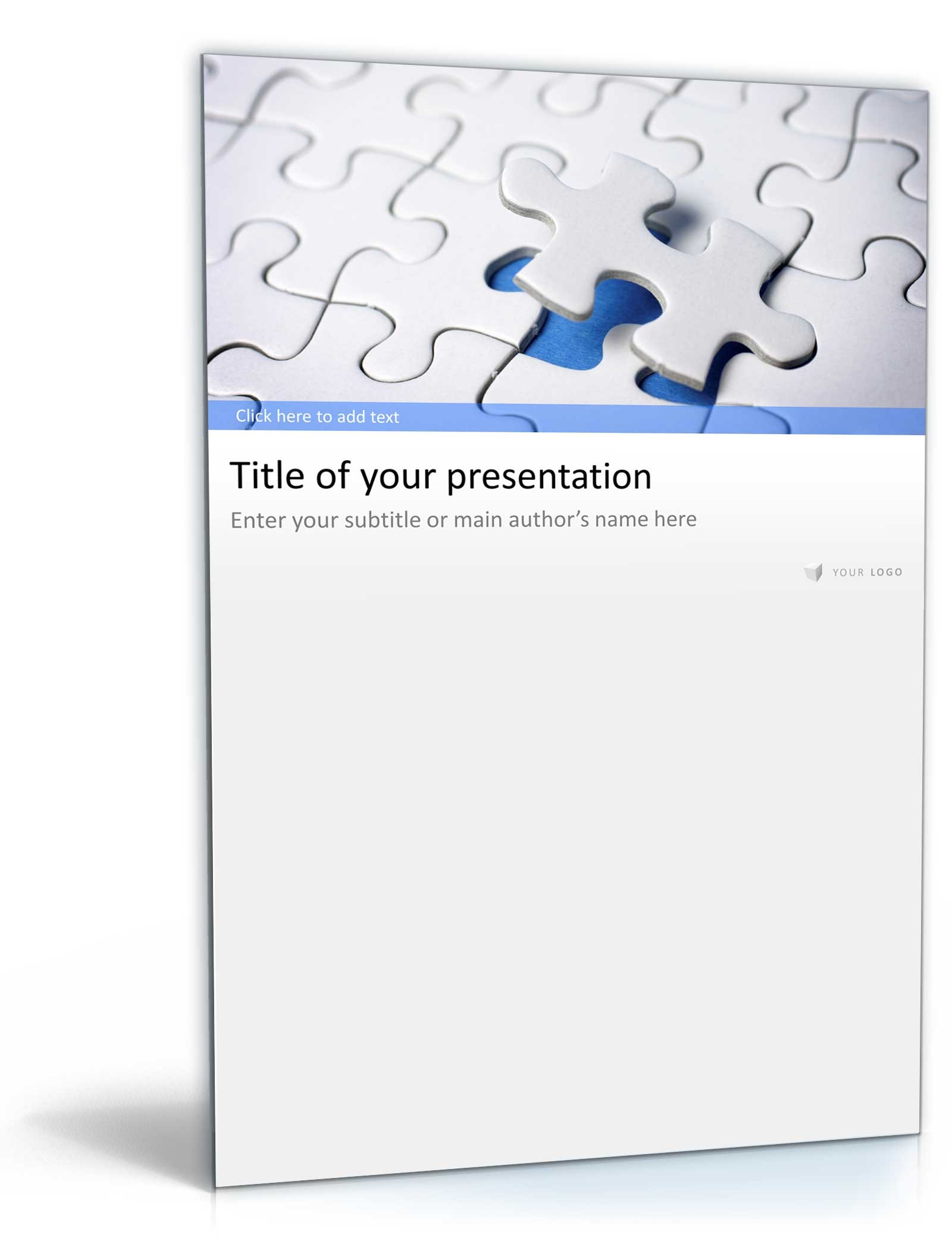 Powerpoint Vorlage Business Prasentation Puzzle Design