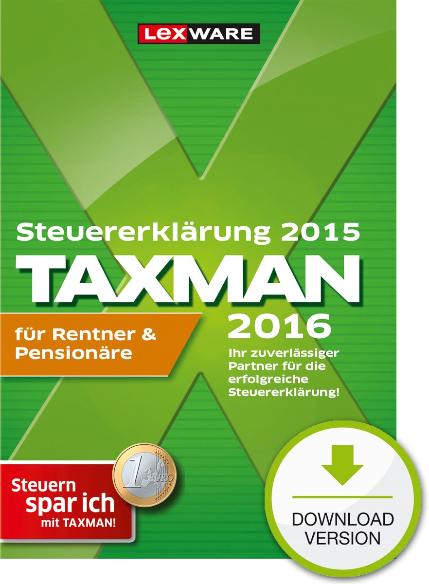 Hauptbild des Produkts: TAXMAN 2016 für Rentner und Pensionäre
