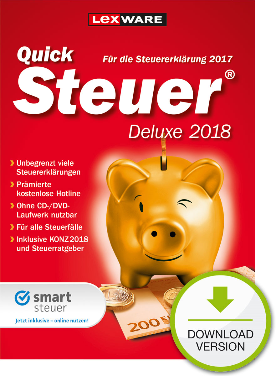 Hauptbild des Produkts: QuickSteuer Deluxe 2018