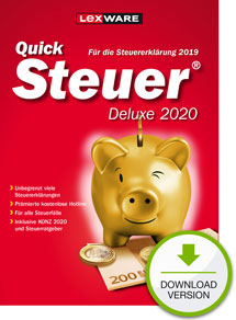 Hauptbild des Produkts: QuickSteuer Deluxe 2020 (für Steuerjahr 2019)