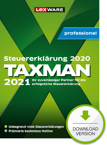 Hauptbild des Produkts: TAXMAN professional 2021 - 3-Platz-Lizenz
