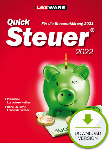 Hauptbild des Produkts: QuickSteuer 2022 (für Steuerjahr 2021)