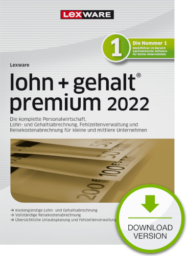 Lexware lohn+gehalt premium 2022 - Abo Version Dokument zum Download