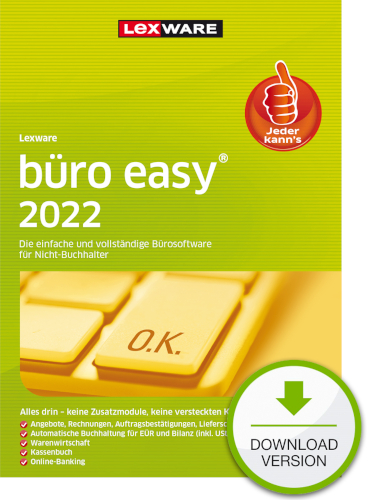 Lexware büro easy 2022 - Abo Version Dokument zum Download