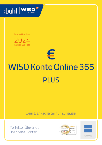Hauptbild des Produkts: WISO Konto Online Plus 365 (2024)