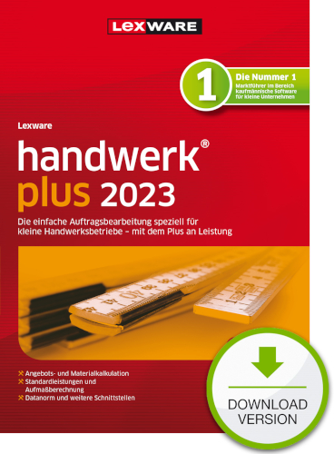 Lexware handwerk plus 2023 - Abo Version Dokument zum Download
