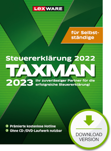 Hauptbild des Produkts: TAXMAN 2023 für Selbstständige für Steuerjahr 2022