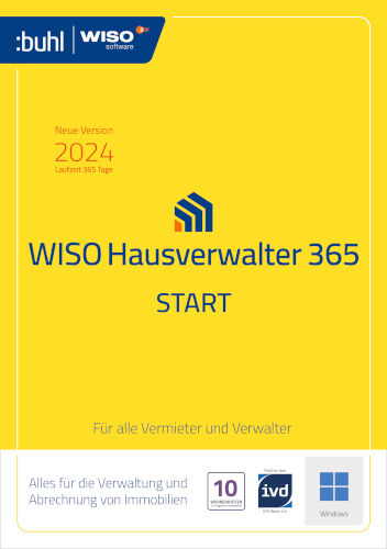 Hauptbild des Produkts: WISO Hausverwalter 365 Start - 2024