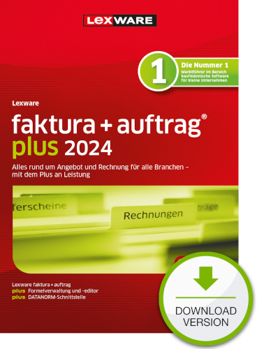 Hauptbild des Produkts: Lexware faktura+auftrag plus 2024 - Abo Version