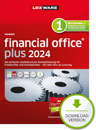 Hauptbild des Produkts: Lexware financial office plus 2024 - Abo Version
