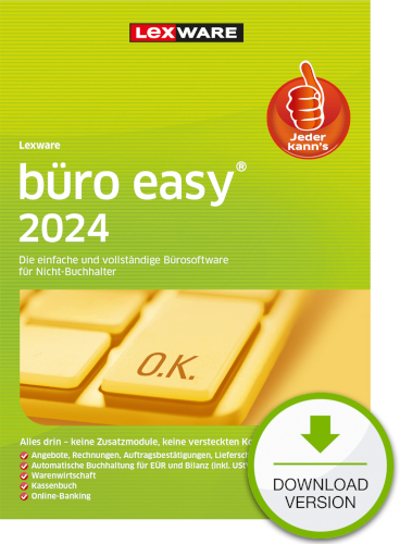 Hauptbild des Produkts: Lexware büro easy 2024 - Abo Version