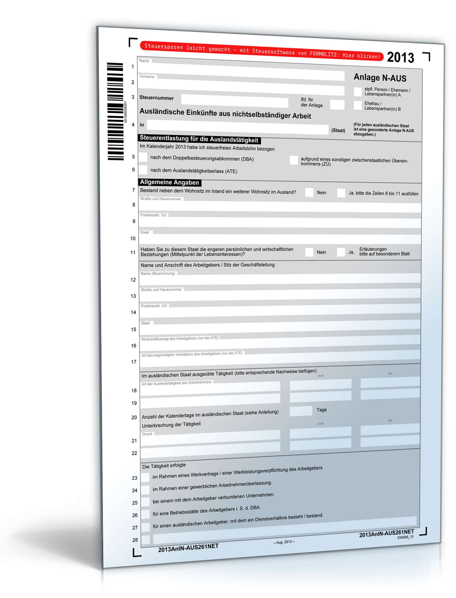 Hauptbild des Produkts: Anlage N-AUS 2013