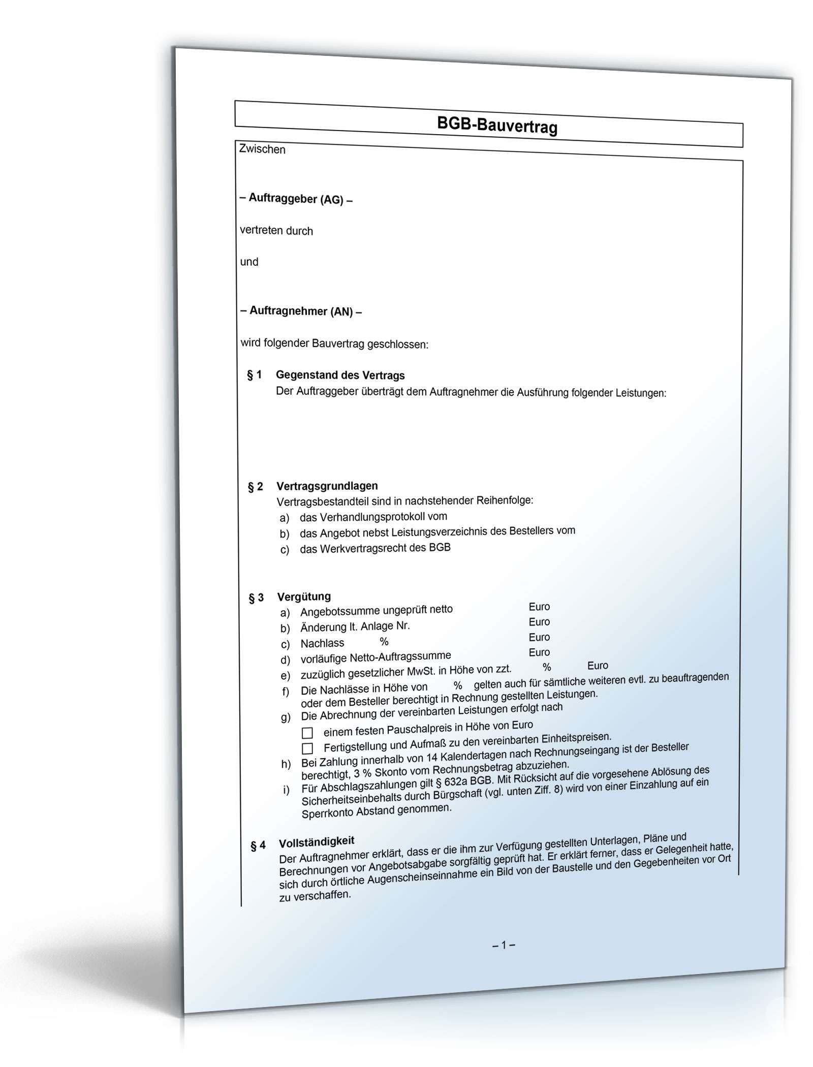 Nebenabrede Zum Bauvertrag Muster / Der Subunternehmervertrag Mit Muster Werkvertrag Oder Dienstvertrag Subunternehmer Net - Posted at 13:50h in egyéb by bg71.