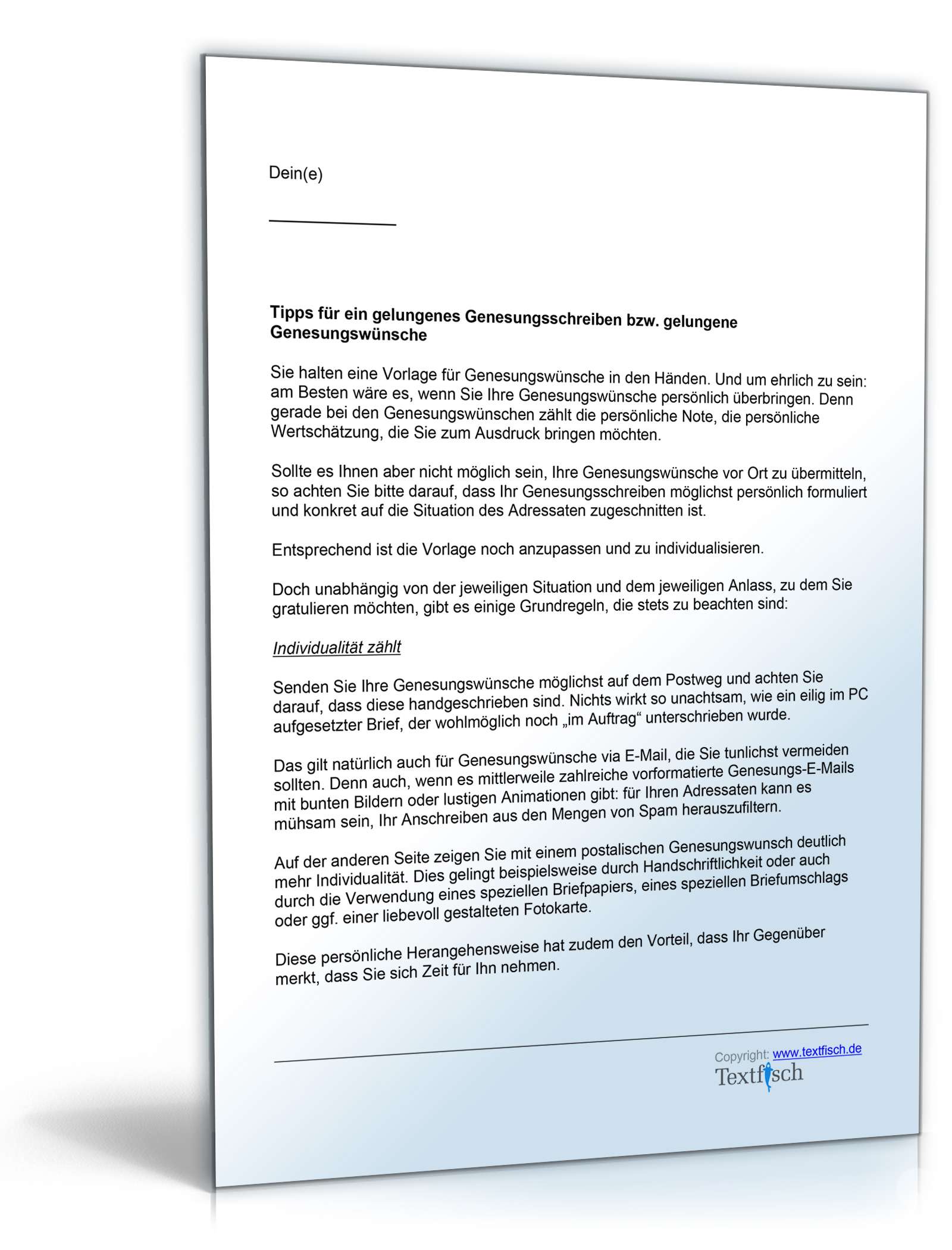 Genesungsbrief Privat Musterbrief Als Doc Zum Download