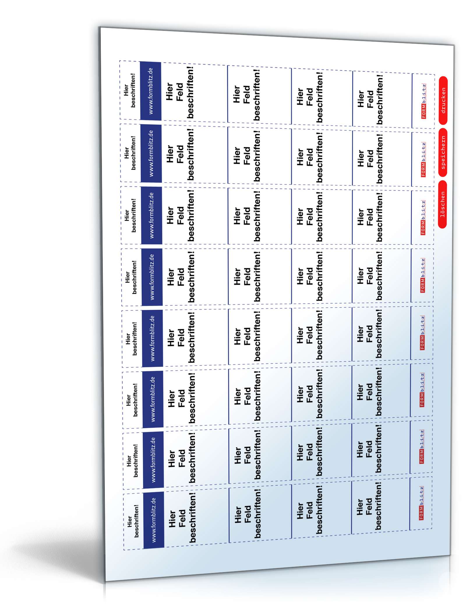 Hauptbild des Produkts: Ordner-Rücken für Leitz-Ordner schmal Querformat