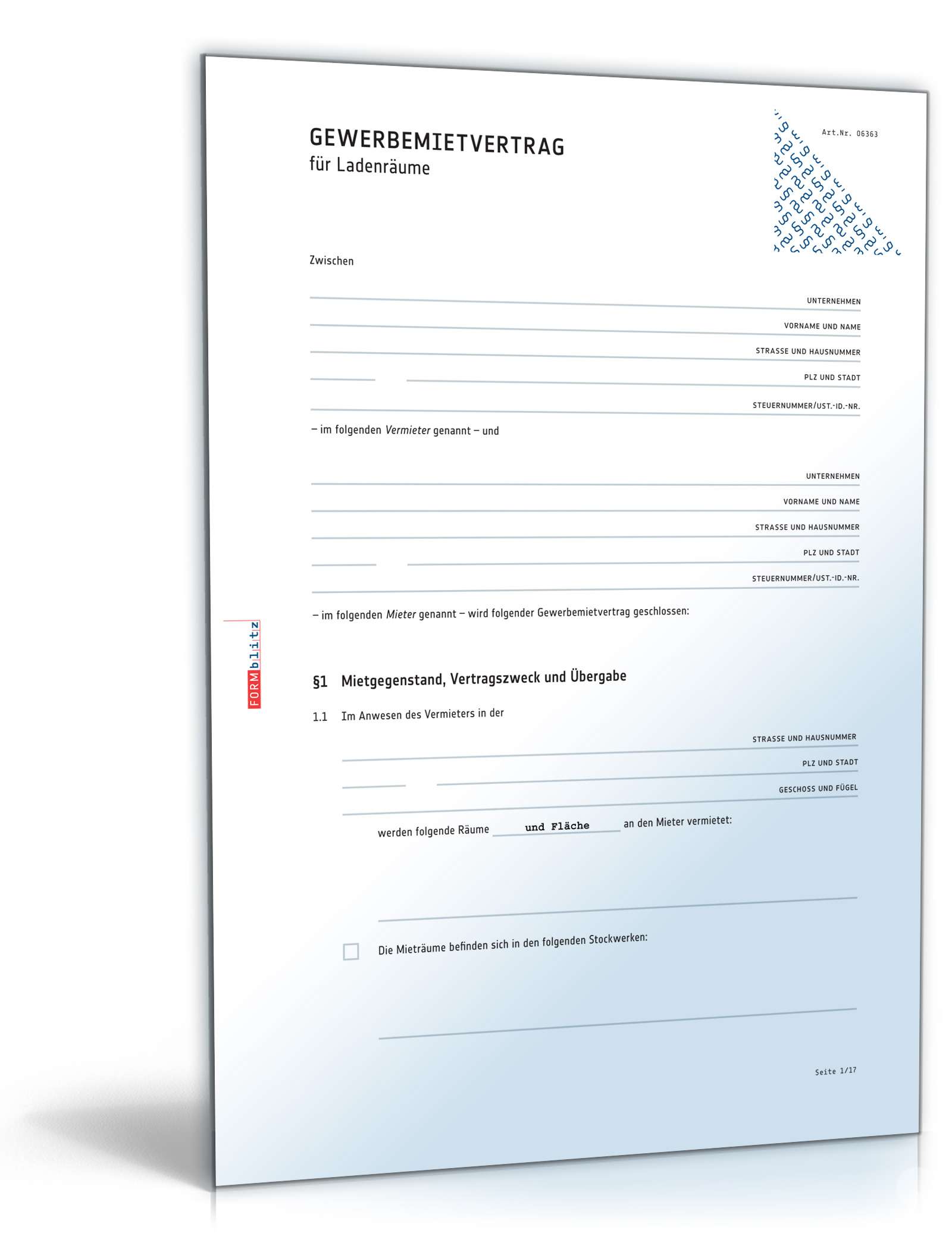 Vorteilspaket Gewerbemietvertrag: Muster & Verträge zum Download