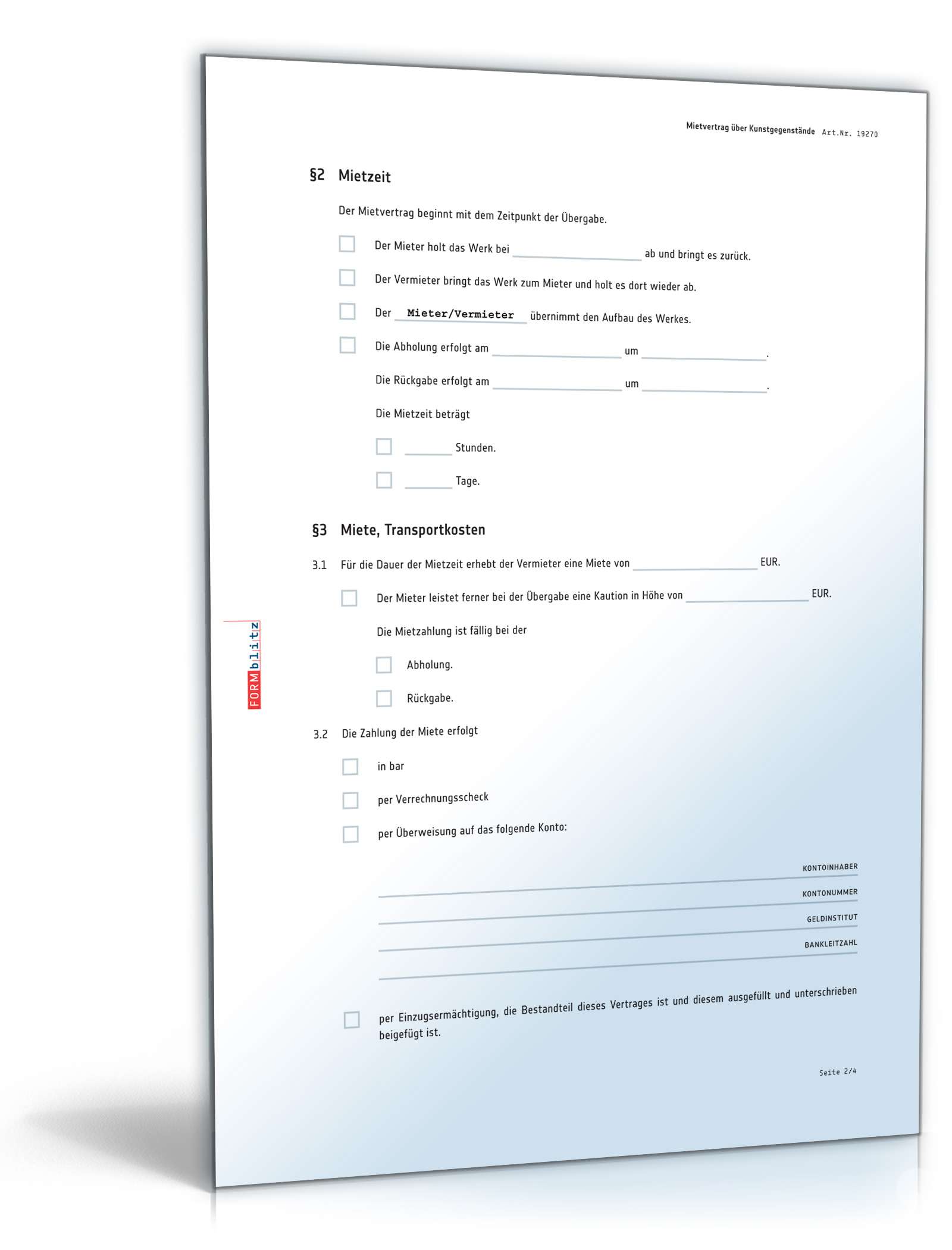 Kunstmietvertrag Muster Mietvertrag Kunstgegenstand Pdf Doc Zum Download