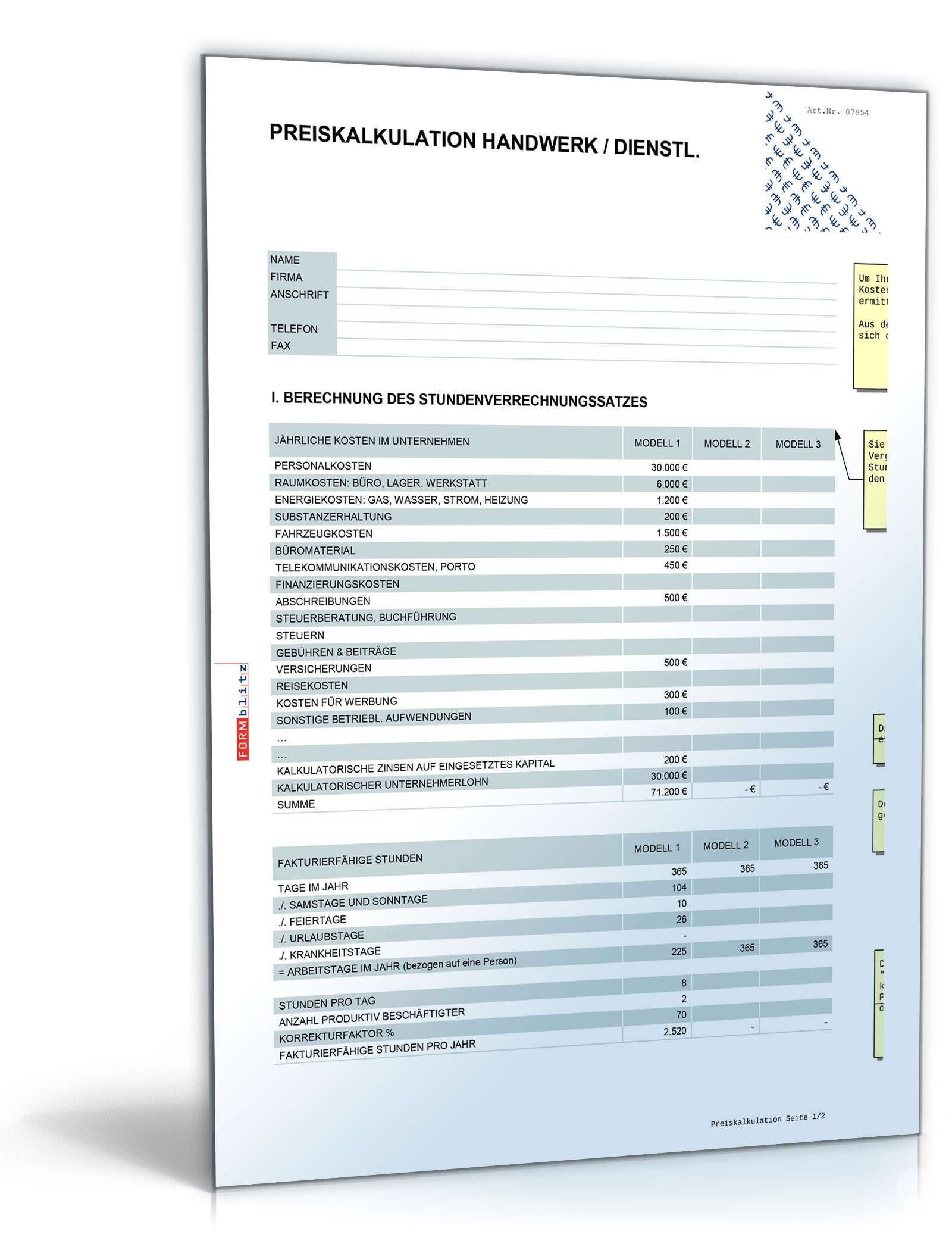 Hauptbild des Produkts: Preis- und Angebotskalkulation