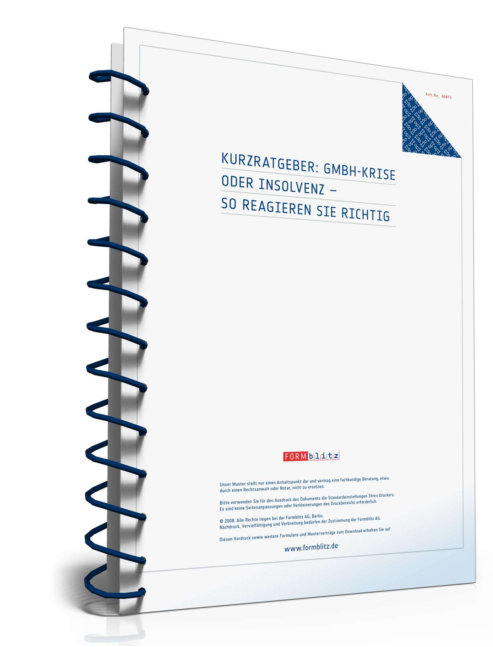 Hauptbild des Produkts: Checkliste Insolvenz GmbH