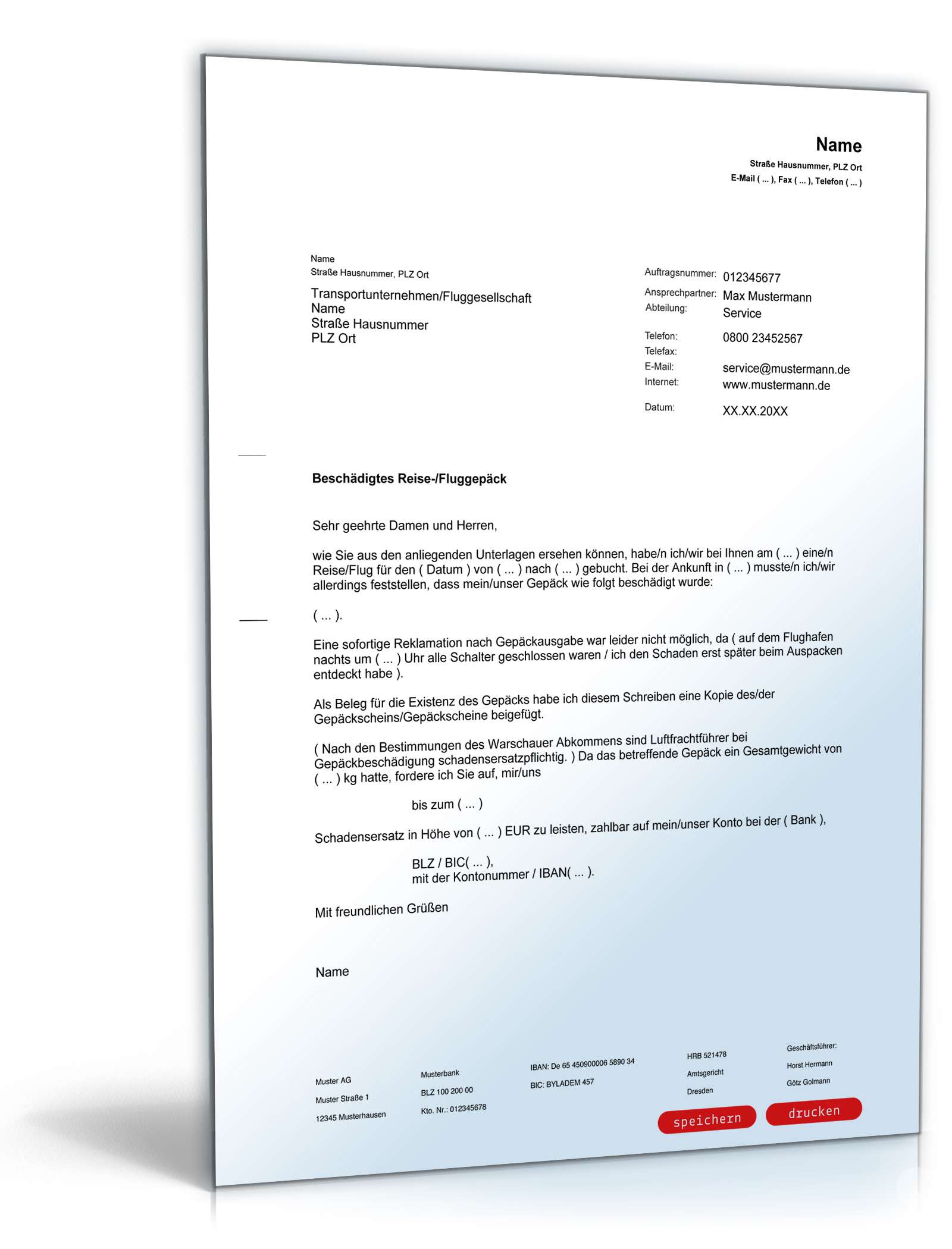 Musterbrief Beschwerde Amtsgericht