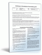 Anleitung zur Umsatzsteuer-Voranmeldung 2011