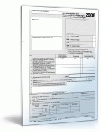 Anmeldung über den Steuerabzug bei Vergütungen 2008