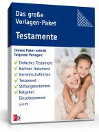 Das große Vorlagen-Paket Testament