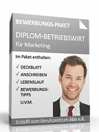 Bewerbungs-Paket Diplom-Betriebswirt Marketing 