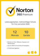NortonLifeLock Norton 360 Premium (10 Geräte / 1 Jahr)