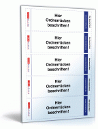 Ordnerrücken für Leitz-Ordner Hochformat