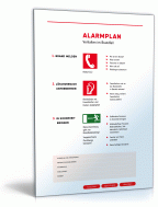 Schild Notfall- und Alarmplan