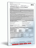 Vereinfachter Antrag auf Lohnsteuer­ermäßigung 2012