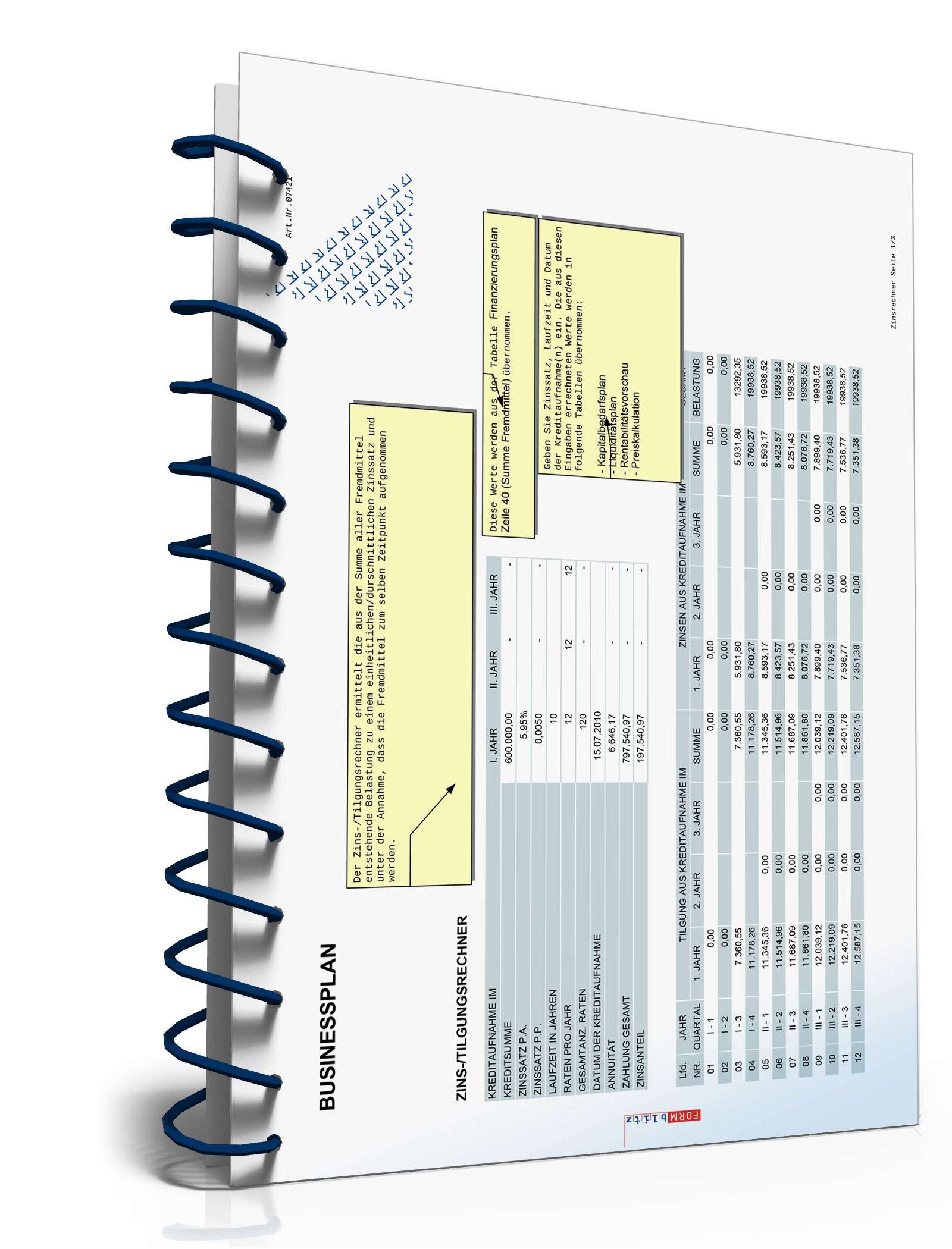 Businessplan für ein Leasingunternehmen Excel. Seite: 33