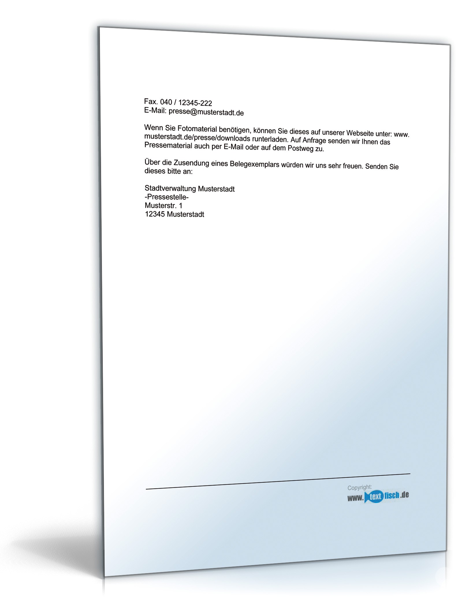 Pressemitteilung Ergebnisbericht einer Hilfsaktion in einer Stadt PDF. Seite: 2