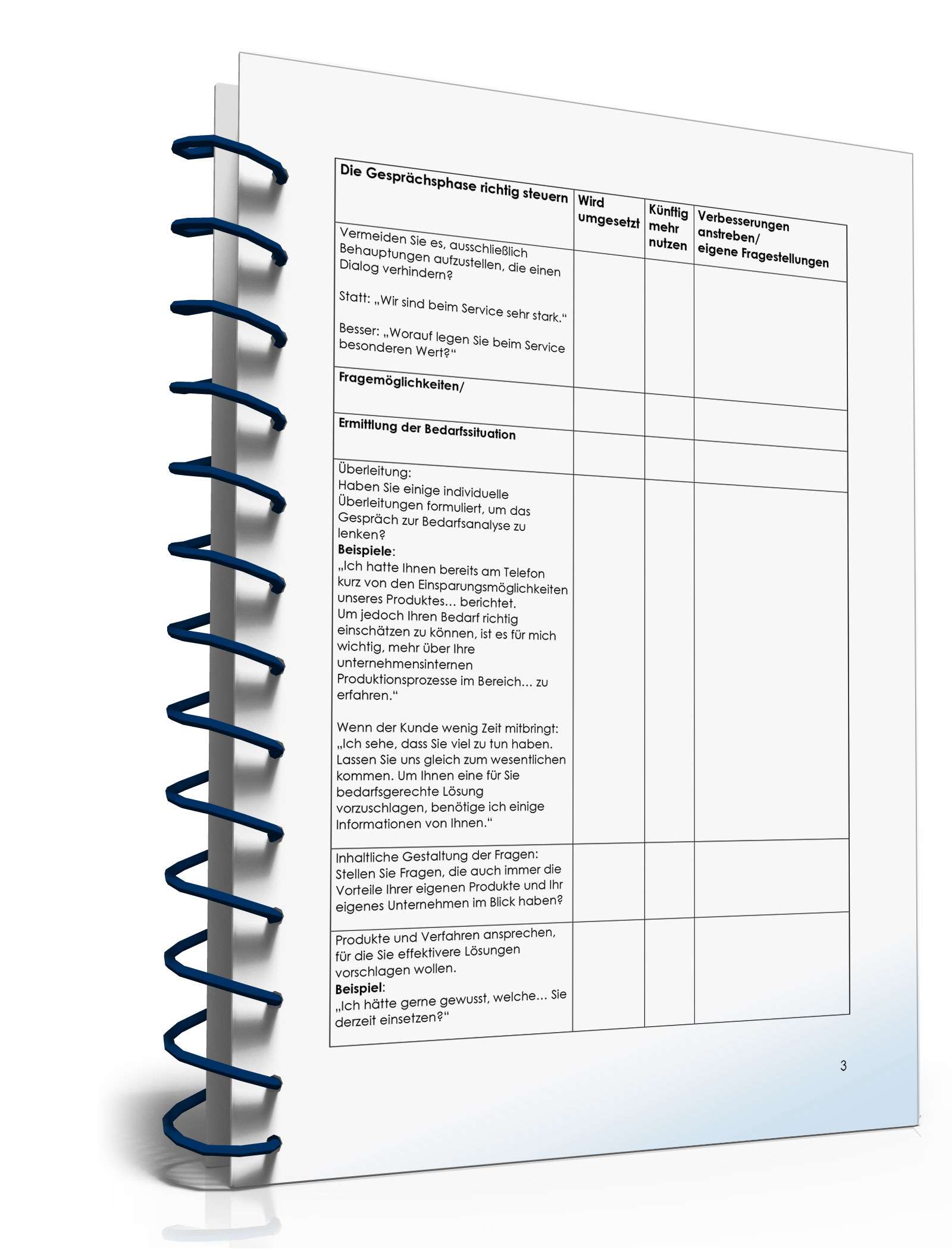 Checkliste Kundenbedarf ermitteln PDF. Seite: 3